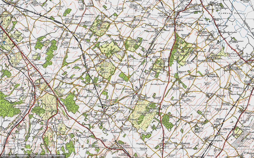 Old Map of Elvington, 1920 in 1920