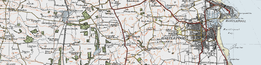 Old map of Beacon Hill in 1925