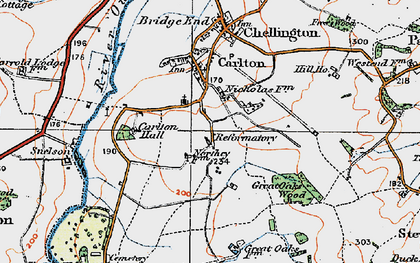 Old map of Emmaus Village Carlton in 1919