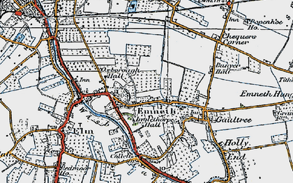 Old map of Emneth in 1922