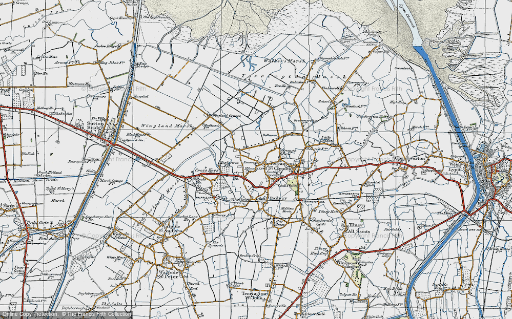 Old Map of Emorsgate, 1922 in 1922