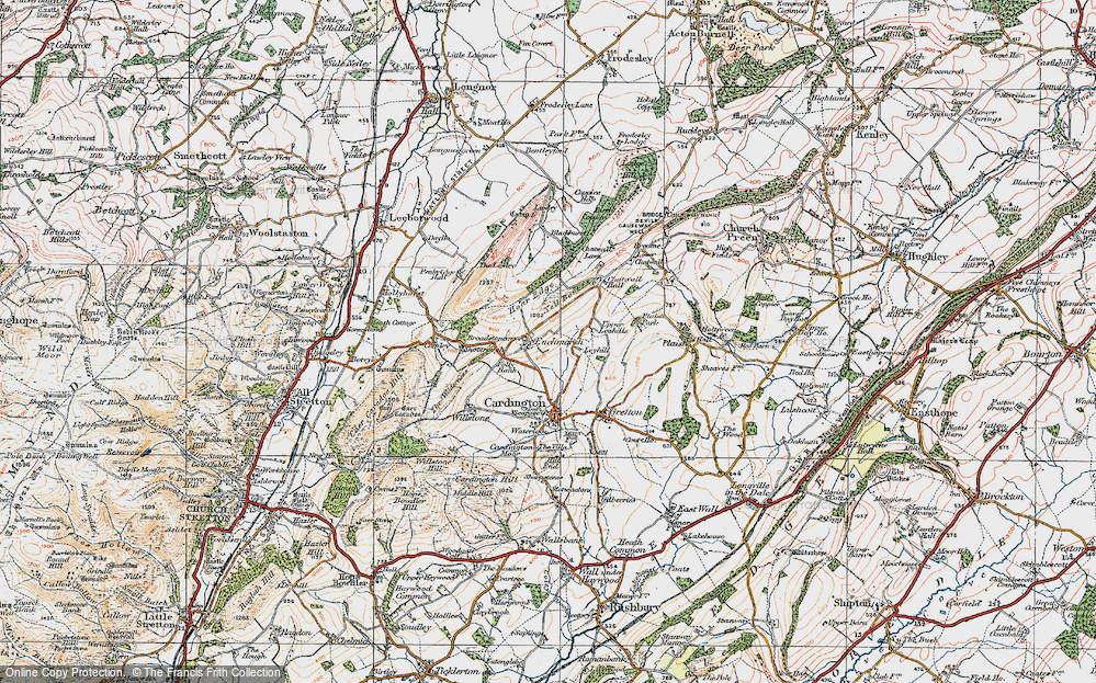 Old Map of Historic Map covering Yell Bank in 1921