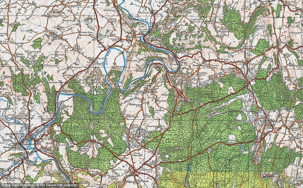 Old Map of English Bicknor, 1919 in 1919