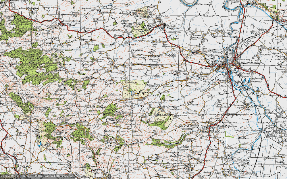 Old Map of Enmore, 1919 in 1919