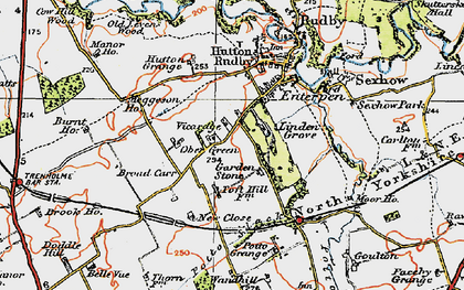 Old map of Linden Grange in 1925