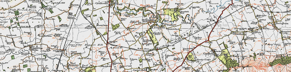 Old map of Linden Grange in 1925