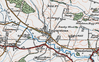 Old map of Eastwood Fm in 1921