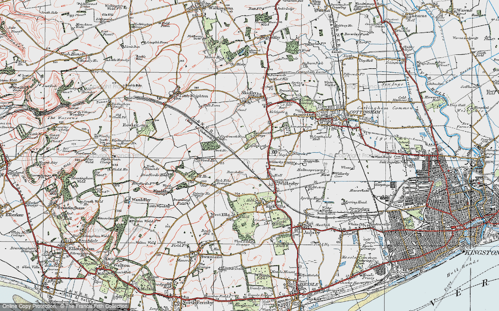Old Map of Eppleworth, 1924 in 1924