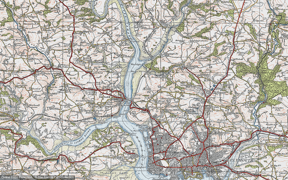 Old Map of Ernesettle, 1919 in 1919
