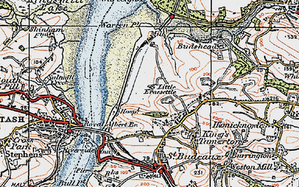Old map of Ernesettle in 1919