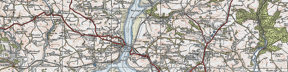 Old map of Ernesettle in 1919