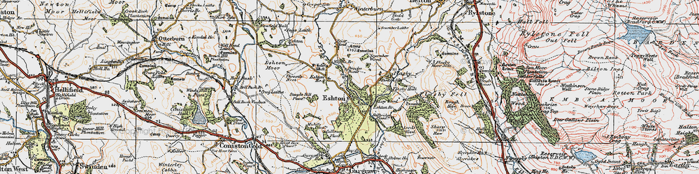Old map of Brockabank in 1925