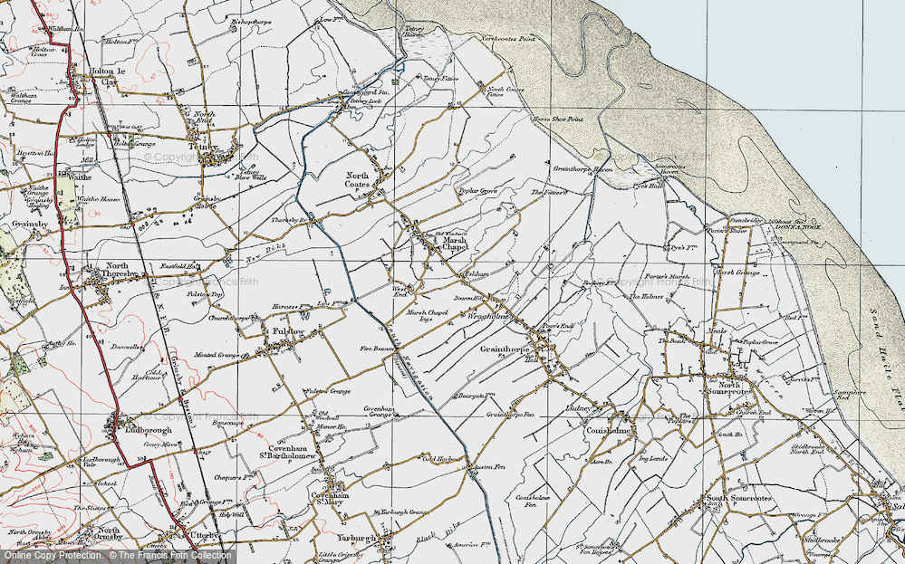 Old Map of Eskham, 1923 in 1923
