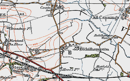 Old map of Etchilhampton in 1919