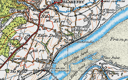 Old map of Etloe in 1919
