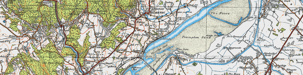 Old map of Etloe in 1919