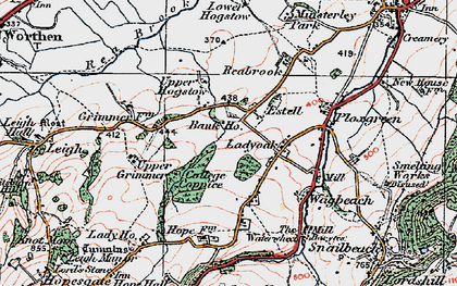 Old map of Etsell in 1921
