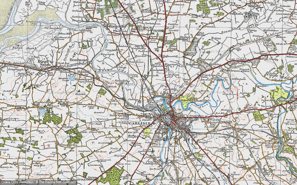 Old Map of Etterby, 1925 in 1925