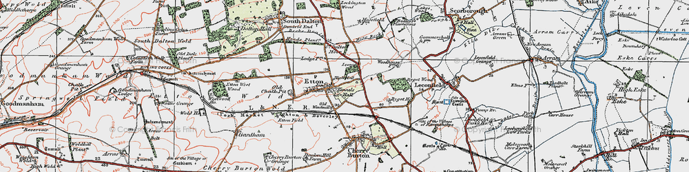 Old map of Becks Drain in 1924