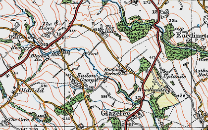 Old map of Blucks Ho in 1921