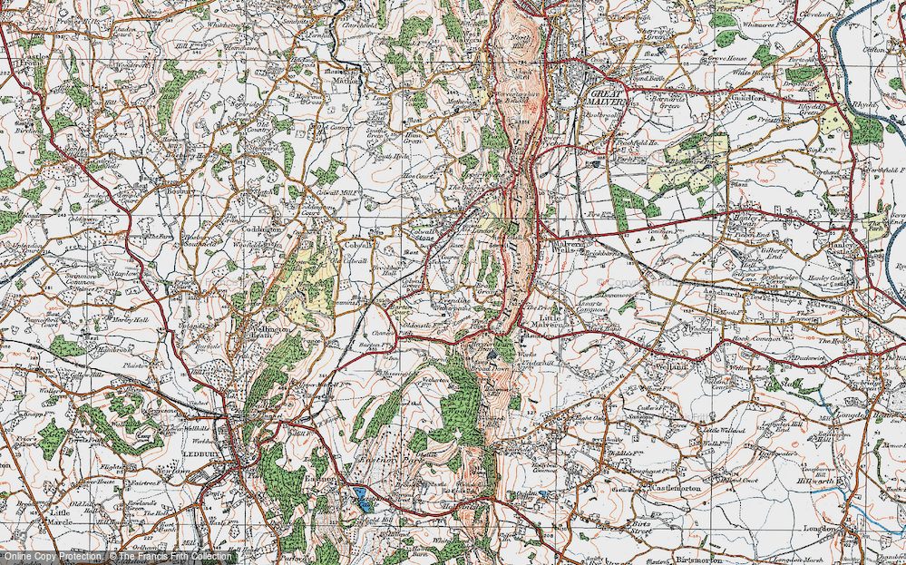 Old Map of Evendine, 1920 in 1920