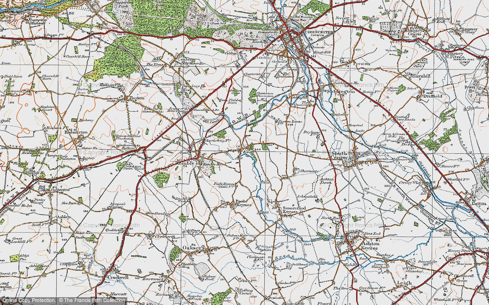 Old Map of Ewen, 1919 in 1919