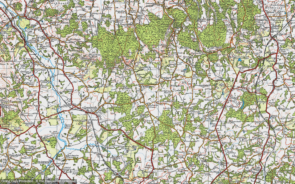 Old Map of Ewhurst, 1920 in 1920