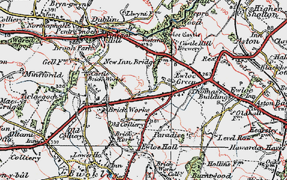 Old map of Ewloe Green in 1924
