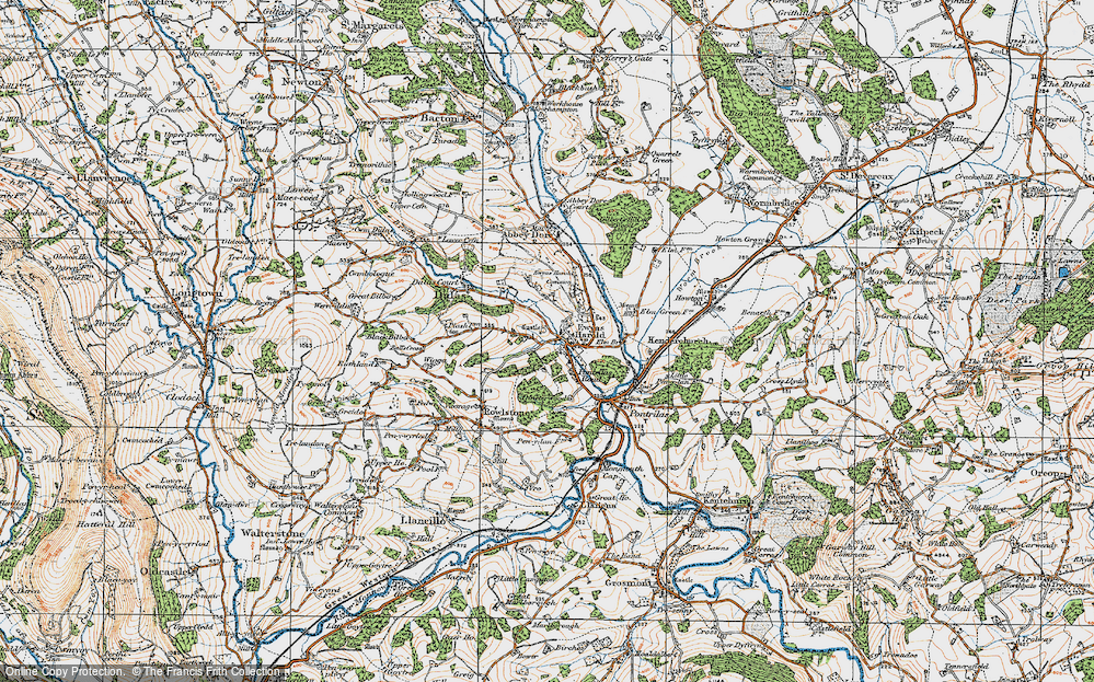 Old Map of Ewyas Harold, 1919 in 1919