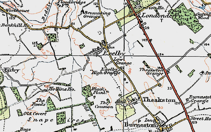 Old map of Bromaking Grange in 1925