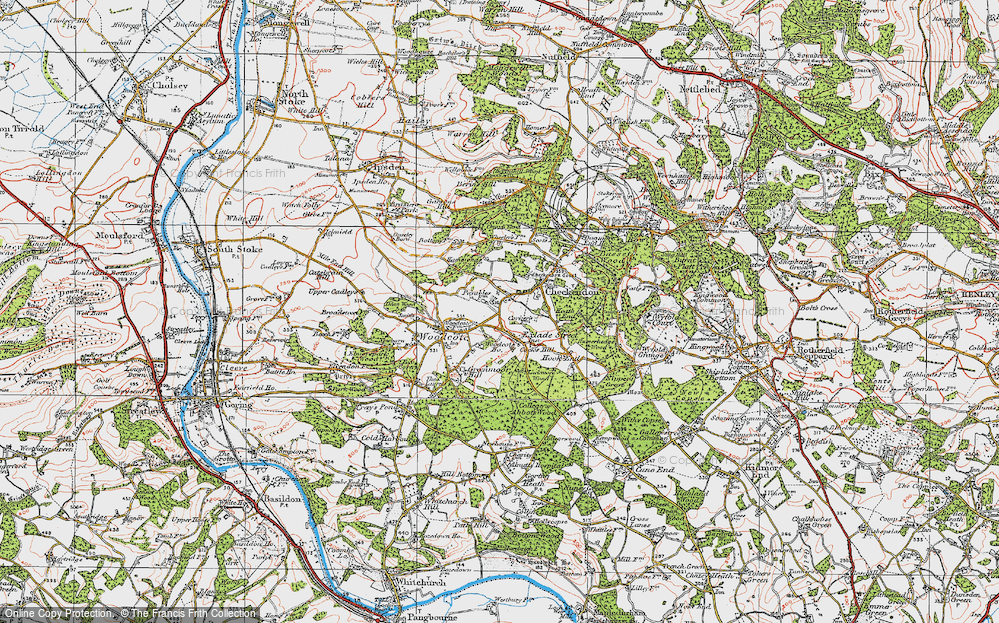 Old Map of Exlade Street, 1919 in 1919