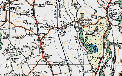 Old map of Eye in 1920