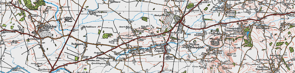 Old map of Eyewell in 1919