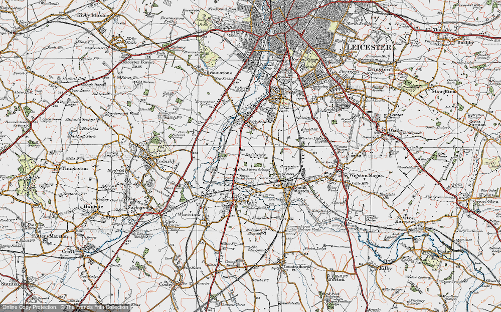 Old Map of Eyres Monsell, 1921 in 1921