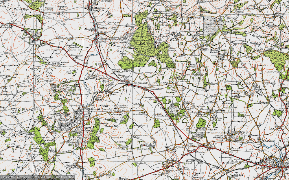 Old Map of Faberstown, 1919 in 1919