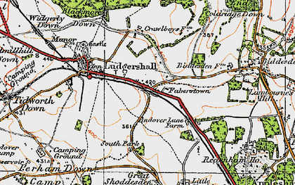 Old map of Faberstown in 1919