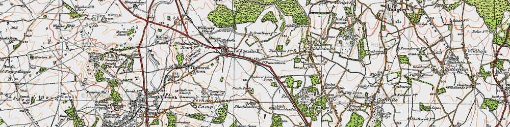 Old map of Faberstown in 1919