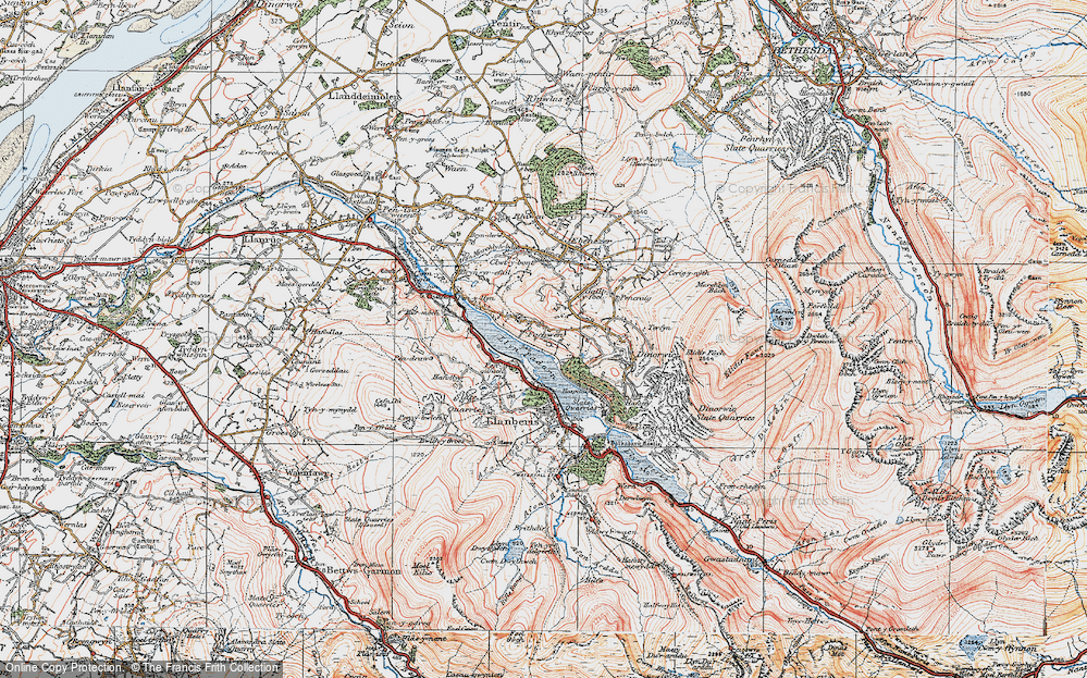 Old Map of Fachwen, 1922 in 1922