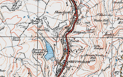 Old map of Britannia Quarries in 1924