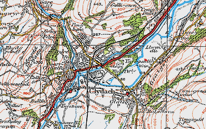 Old map of Faerdre in 1923