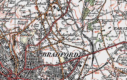 Old map of Fagley in 1925
