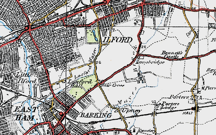 Old map of Fair Cross in 1920