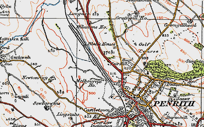 Old map of Fair Hill in 1925