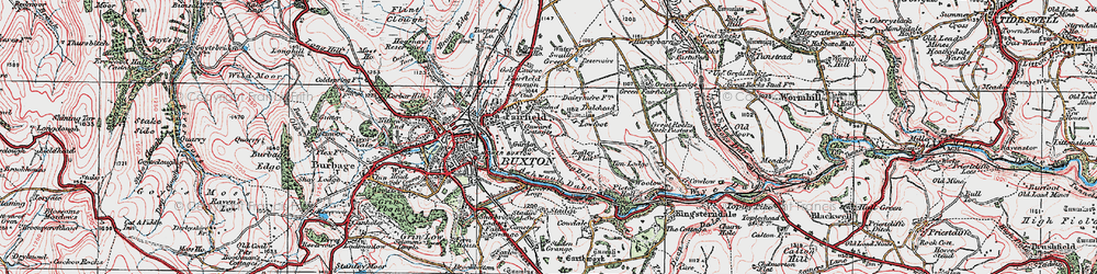 Old map of Tim Lodge in 1923