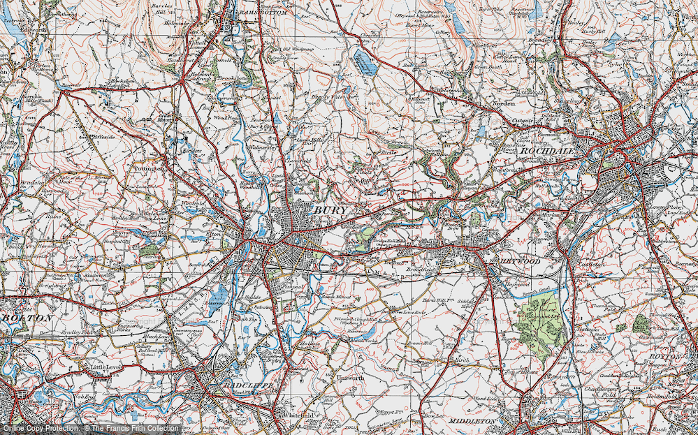 Old Map of Fairfield, 1924 in 1924