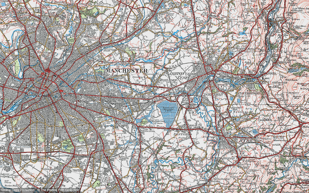 Old Map of Fairfield, 1924 in 1924