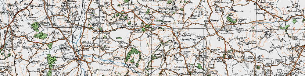 Old map of Fairfields in 1919