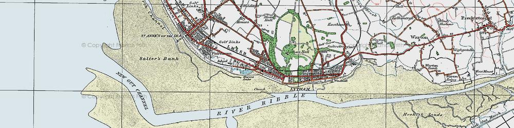 Old map of Fairhaven in 1924