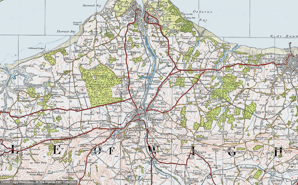 Old Map of Fairlee, 1919 in 1919