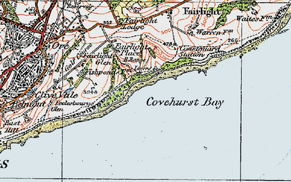 Old map of Fairlight Glen in 1921